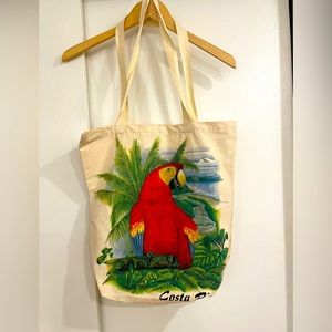 Costa Rica Macaw Parrot Tote Bag Like New